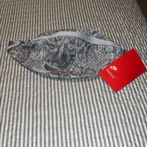 Nike Gray Snake Pattern Waist Bag